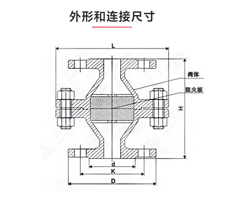 GZW-1铸钢管道阻火器_半岛在线结构图.jpg